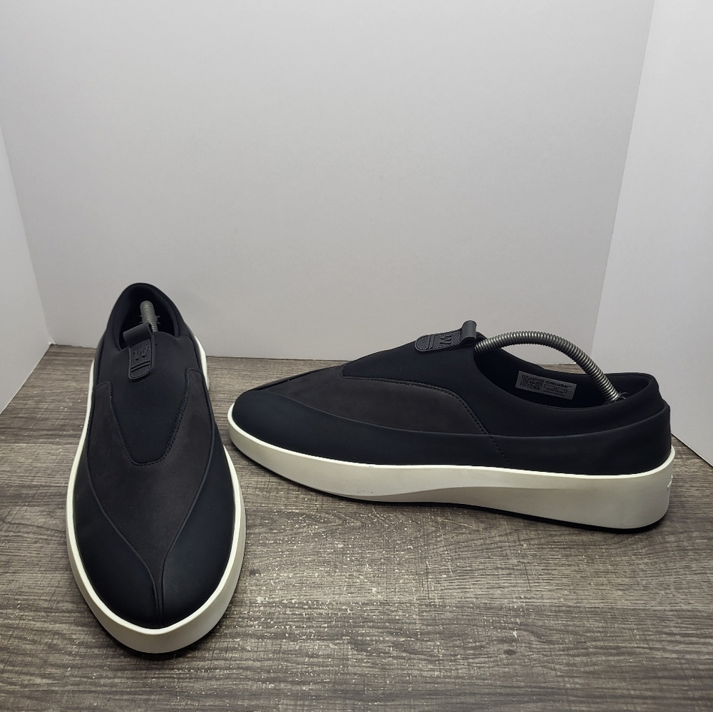 Wolf And Shepherd Cruise TRE Shoes Mens Size 12 M Leather Slipon Black White New